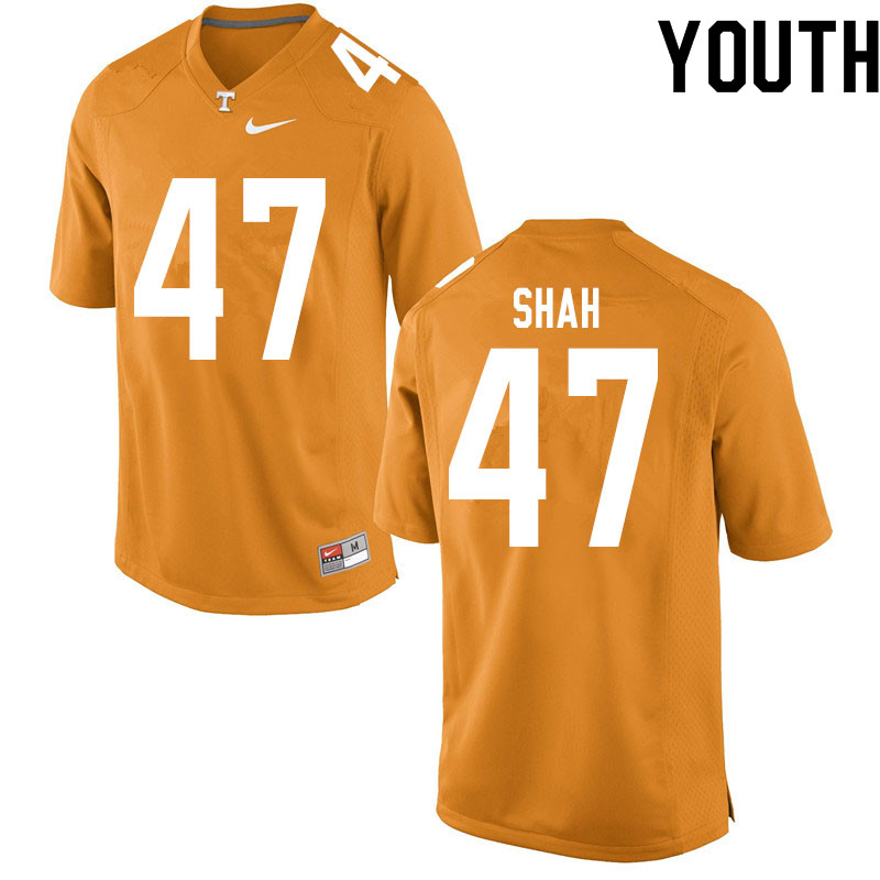 Youth #47 Sayeed Shah Tennessee Volunteers College Football Jerseys Sale-Orange - Click Image to Close